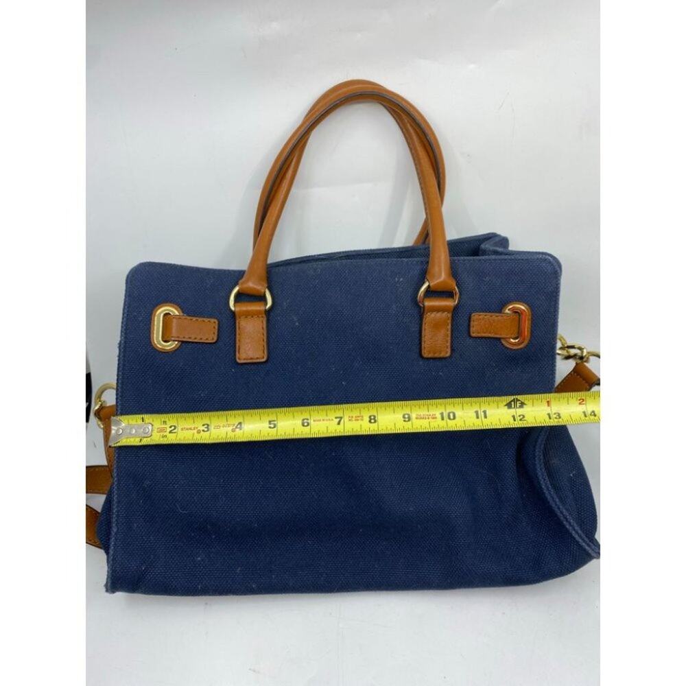 MICHAEL KORS Blue Inter Woven Canvas Shoulder Bag - Picture 6 of 16